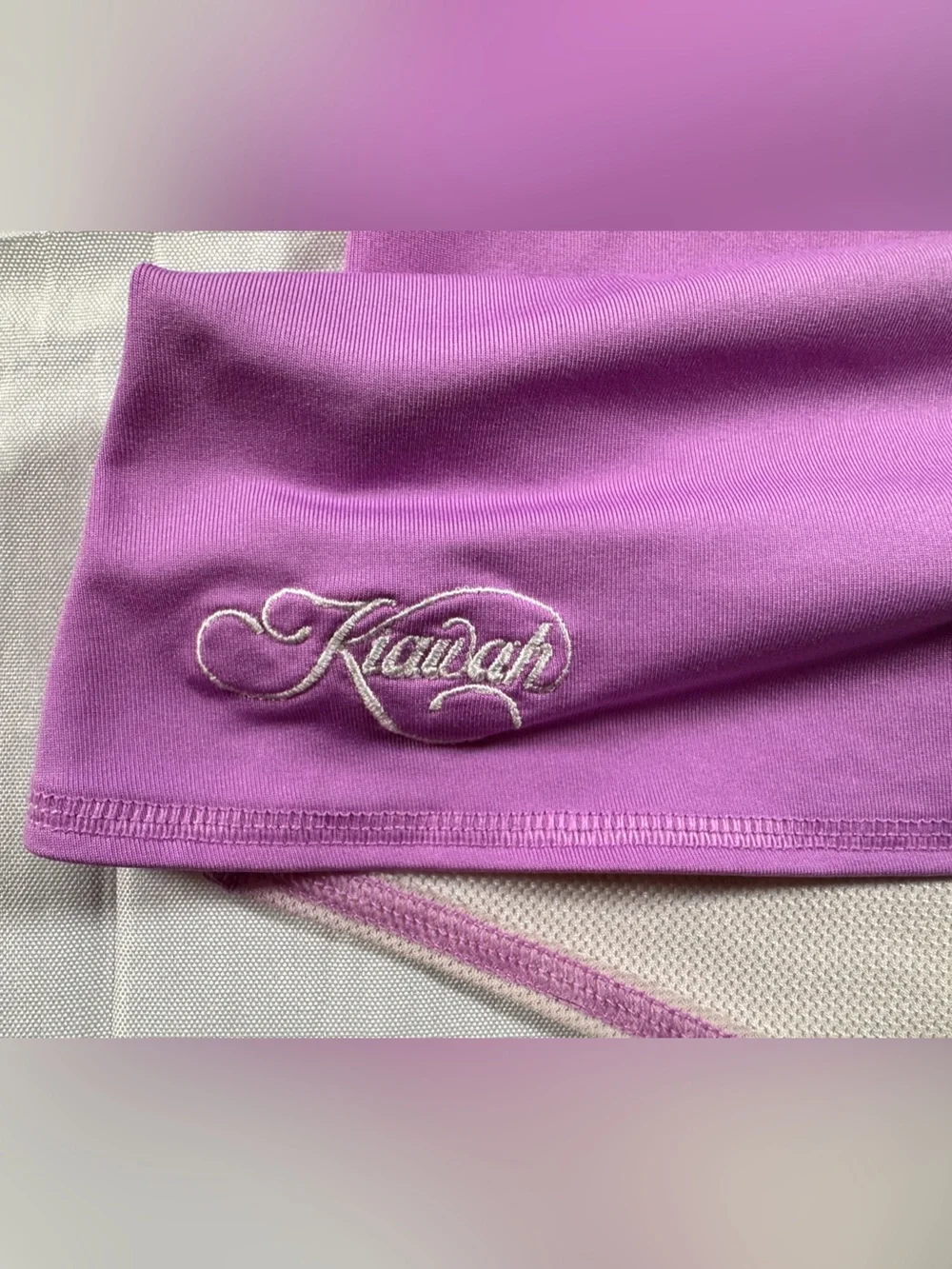 Nike Purple Tennis Tank and Skort with Coral Stripe/White Trim. Kiwah Exclusive